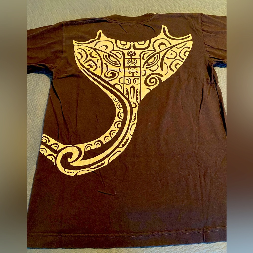 NWOT Tamure Tahiti Bora Bora Stingray Island souvenir Men’s Medium shirt 🐙🌺🌊